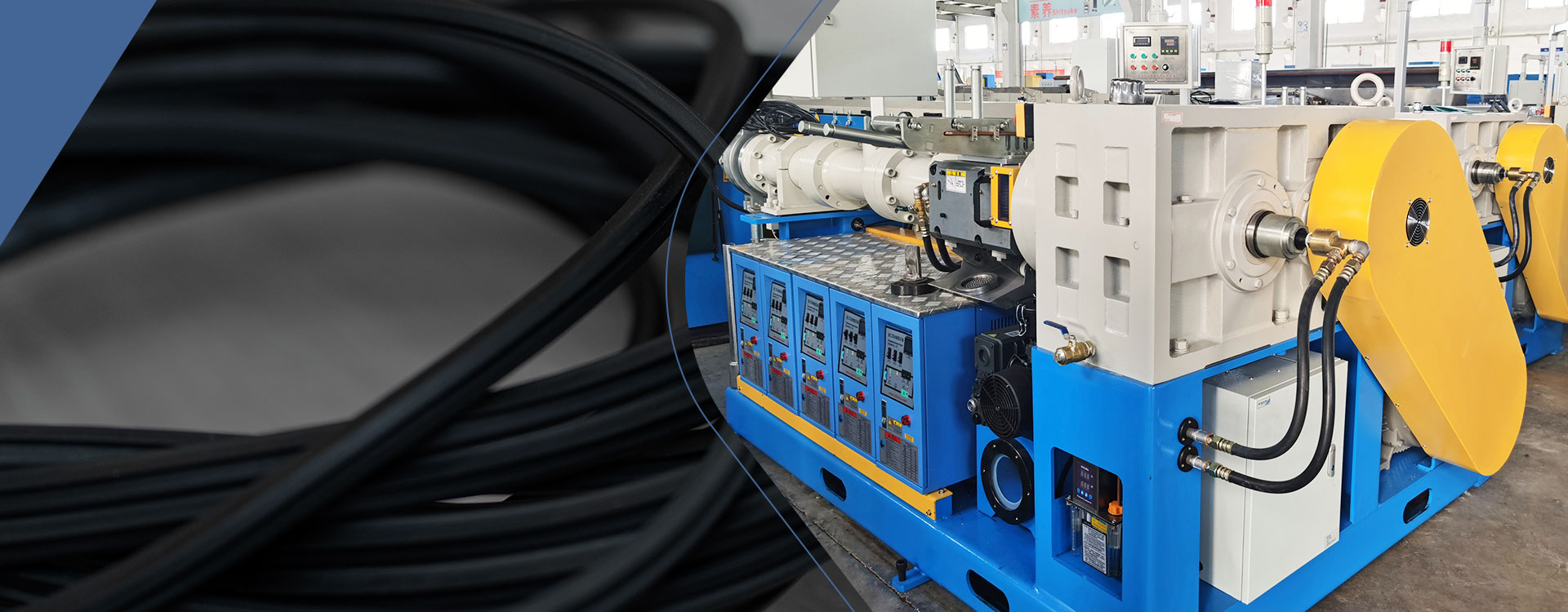 single extrusion microwave vulcanization production line